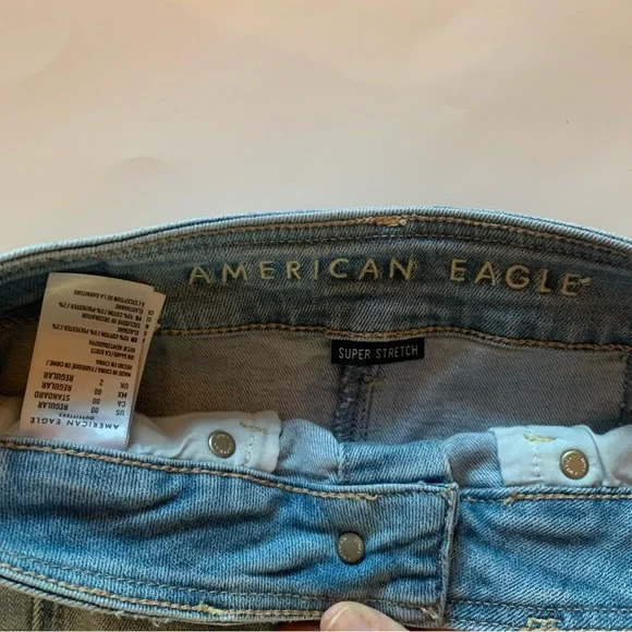 American Eagle Hi Rise A-line Denim Skirt - Picture 4 of 4